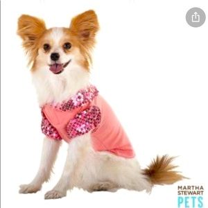Martha Stewart sequin dog tee shirt. Size S